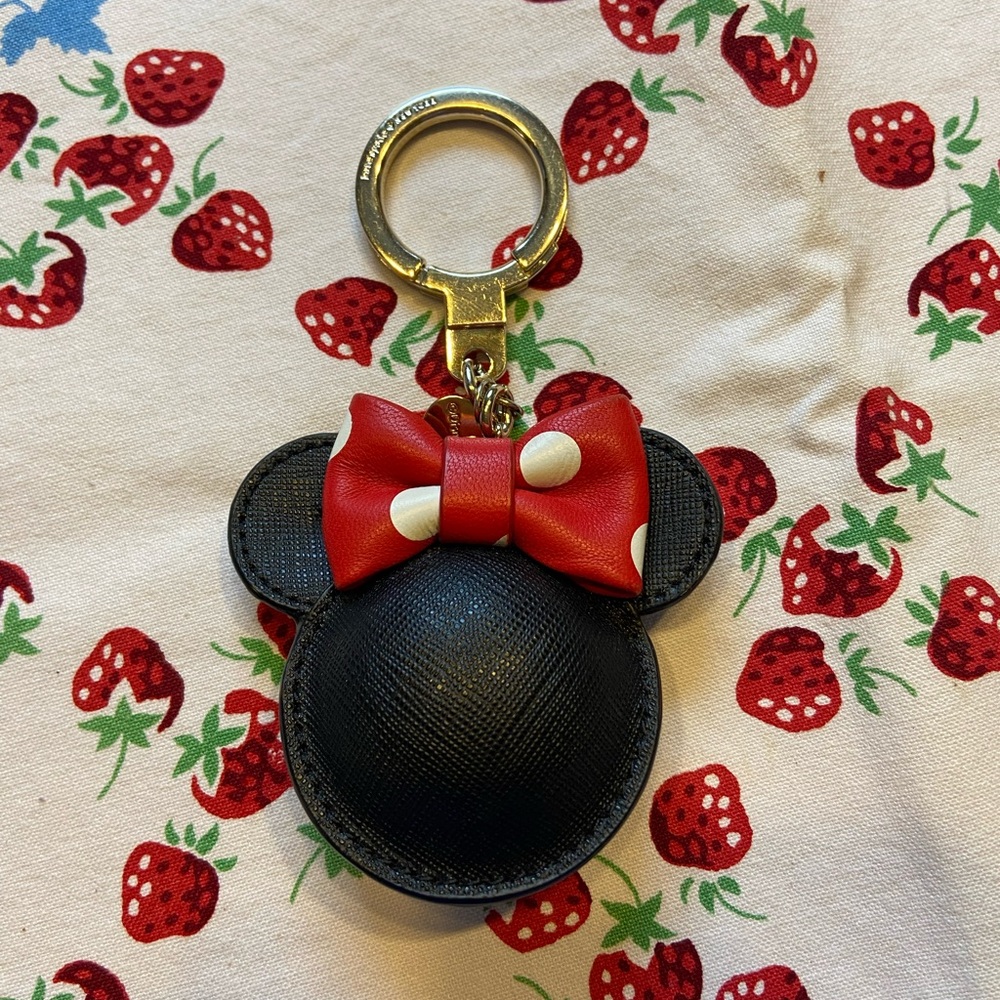Kate Spade x Disney Minnie Mouse Keychain NEW